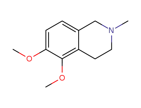Molecular Structure of 87664-82-2 (Isoquinoline, 1,2,3,4-tetrahydro-5,6-dimethoxy-2-methyl-)