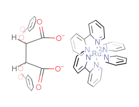 Λ-bis(2,2'-bypyridine)bis(pyridine)ruthenium(II) O,O'-dibenzoyltartrate