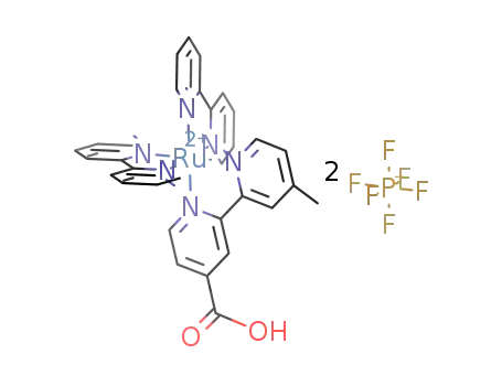 bis(2,2'-bipyridine)(4'-methyl-[2,2'-bipyridine]-4-carboxylic acid)ruthenium(II) bis(hexafluorophosphate)