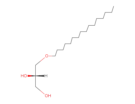 Molecular Structure of 506-03-6 (1-O-HEXADECYL-SN-GLYCEROL)