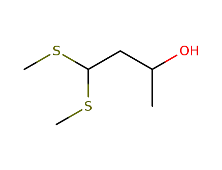 Molecular Structure of 91002-92-5 (2-Butanol, 4,4-bis(methylthio)-)