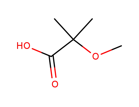 Molecular Structure of 13836-62-9 (2-Methoxy-2-methylpropanoic acid)