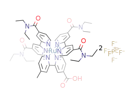 [Ru(II)(4,4'-diethylamide-2,2'-bipyridine)2(4-carboxylicacid-4'-methyl-2,2'-bipyridine)](PF6)2
