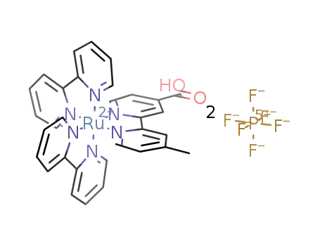Λ-bis(2,2'-bipyridine)(4-methyl-2,2'-bipyridine-4-carboxylic acid)ruthenium(II) (PF6)2