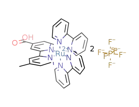 Δ-bis(2,2'-bipyridine)(4-methyl-2,2'-bipyridine-4-carboxylic acid)ruthenium(II) (PF6)2