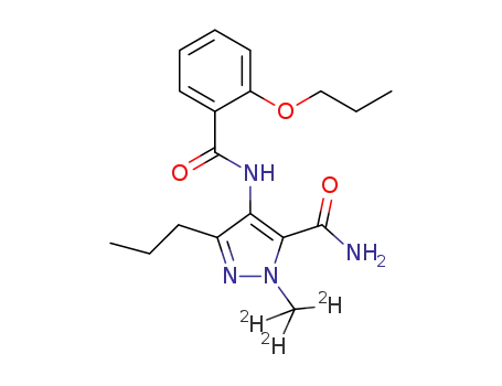 d3-2-methyl-4-(2-propoxybenzoylamino)-5-propyl-2H-pyrazole-3-carboxylic acid amide