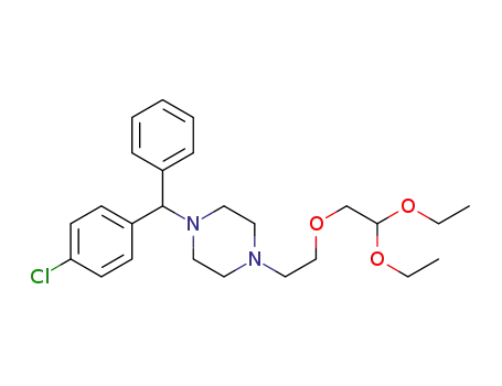 2-{2-[4-[(4-chlorophenyl)phenylmethyl]-1-piperazinyl]ethoxy}acetaldehyde diethylacetal