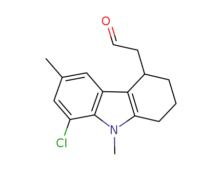 2-(8-chloro-6,9-dimethyl-2,3,4,9-tetrahydro-1H-carbazol-4-yl)acetaldehyde