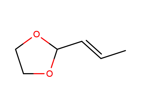 Molecular Structure of 96424-44-1 (1,3-Dioxolane, 2-(1E)-1-propenyl-)