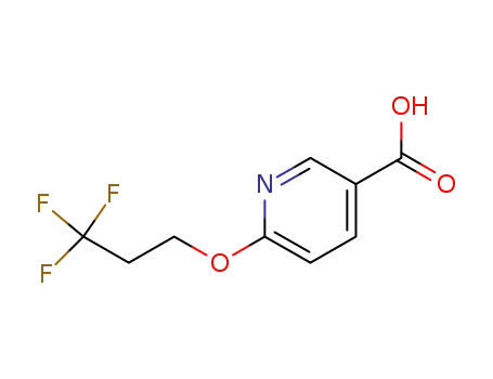Molecular Structure of 1072855-39-0 (6-(3,3,3-Trifluoropropoxy)nicotinic acid)
