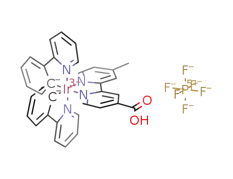 iridium(III) [bis(C,N-2-phenylpyridine)-N,N-4-methyl-4'-carboxy-2,2'-bipyridine] hexafluorophosphate