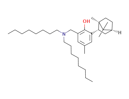 2-((dioctylamino)methyl)-4-methyl-6-(exo-1,7,7-trimethylbicyclo[2.2.1]hept-2-yl)phenol