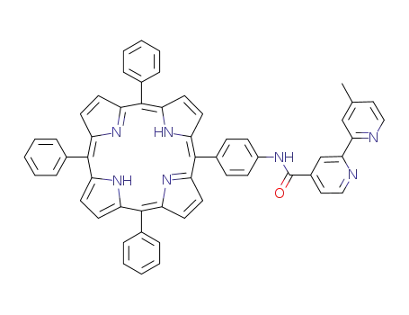 5-[4-(4-methyl-2,2'-pibyridine-4'-carboxyamidyl)phenyl]-10,15,20-triphenylporphyrin