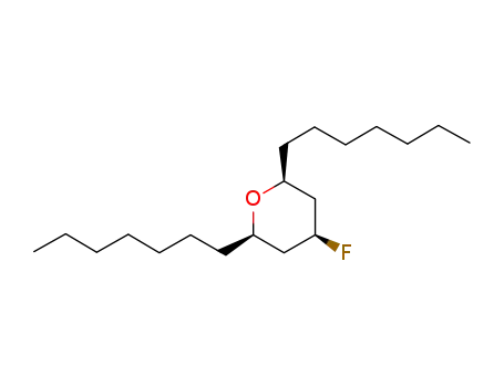 cis-4-fluoro-2,6-diheptyltetrahydropyran