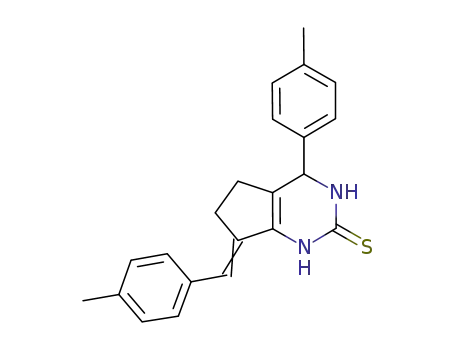1,3,4-trichloro-9-(4-methylbenzylidene)-6-(p-tolyl)-6,7,8,9-tetrahydrocyclopenta[D]pyrido[4′,3′:4,5]thiazolo[3,2-a]pyrimidine
