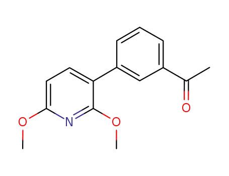 1-[3-(2,6-dimethoxy-3-pyridinyl)phenyl]ethanone