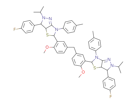 bis-[4-methoxy-3-[3-(4-fluorophenyl)-2-isopropyl-6-(4-methylphenyl)-3,3a,5,6-tetrahydro-2H-pyrazolo[3,4-d][1,3]thiazol-5-yl]phenyl]methane
