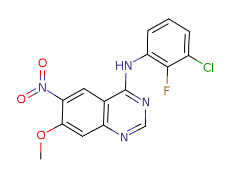 4-[(3-chloro-2-fluorophenyl)amino]-7-methoxy-6-nitroquinazoline