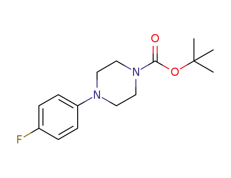Molecular Structure of 141940-39-8 (1-Piperazinecarboxylic acid, 4-(4-fluorophenyl)-, 1,1-dimethylethyl ester)