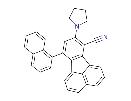 10-(naphthalen-1-yl)-8-(pyrrolidin-1-yl)fluoranthene-7-carbonitrile