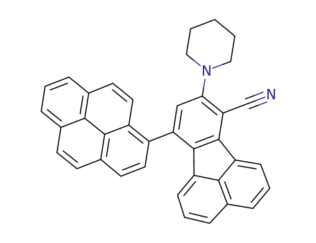 8-(piperidin-1-yl)-10-(pyren-1-yl)fluoranthene-7-carbonitrile