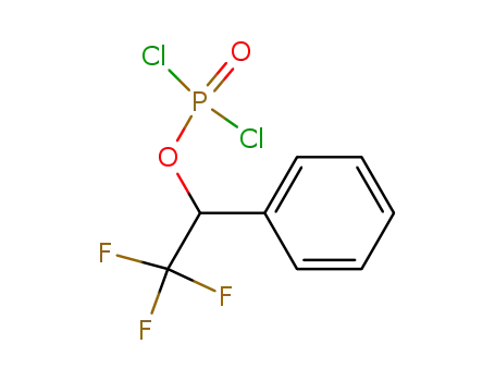 Molecular Structure of 60988-78-5 (Phosphorodichloridic acid, 2,2,2-trifluoro-1-phenylethyl ester)