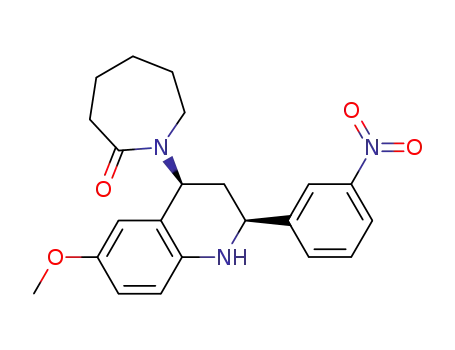 cis-1-(6-methoxy-2-(3-nitrophenyl)-1,2,3,4-tetrahydroquinolin-4-yl)azepan-2-one