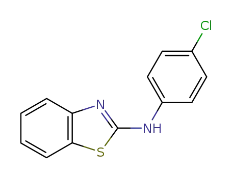 Molecular Structure of 6276-78-4 (BENZOTHIAZOL-2-YL-(4-CHLORO-PHENYL)-AMINE)