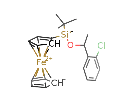 1-((1-(o-chlorophenyl)ethoxy)(methyl)tert-butylsilyl)ferrocene