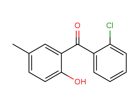 Molecular Structure of 6280-52-0 (2'-CHLORO-2-HYDROXY-5-METHYLBENZOPHENONE)