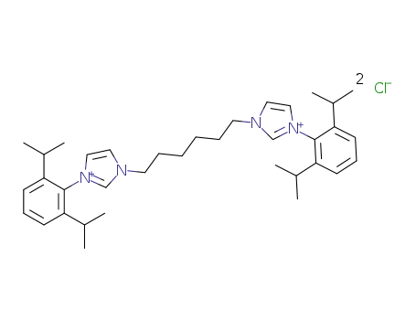 1,1'-di(2,6-diisopropropylphenyl)-3,3'-(1,6-hexanediyl)diimidazolium dichloride