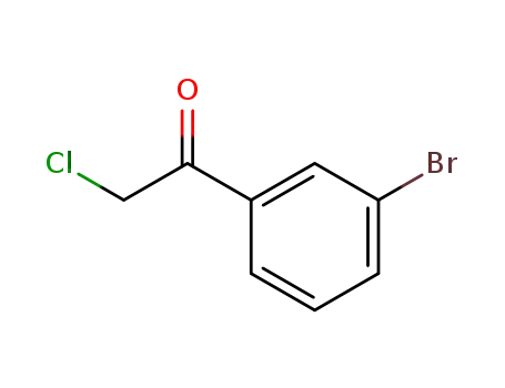 Molecular Structure of 21886-58-8 (Ethanone, 1-(3-bromophenyl)-2-chloro-)