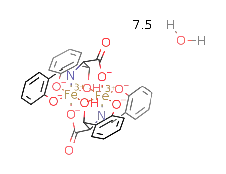 [Fe((E)-2-(2-hydroxybenzylideneamino)-3-hydroxy-3-(2-hydroxyphenyl)propanoate(3-))]2*7.5H2O