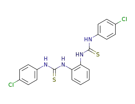 Molecular Structure of 823219-06-3 (Thiourea, N,N''-1,2-phenylenebis[N'-(4-chlorophenyl)-)