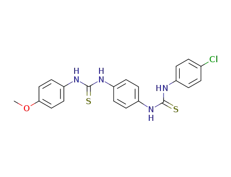 N1-[N-(4-chlorophenyl)thiocarbamoyl]-N2-[N-(4-methoxyphenyl)thiocarbamoyl]-1,4-diaminobenzene