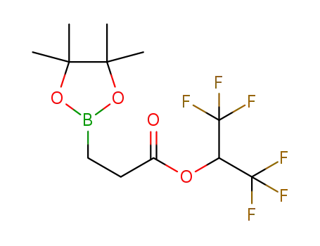1,1,1,3,3,3-hexafluoro-propan-2-yl 3-(4,4,5,5-tetramethyl-1,3,2-dioxaborolan-2-yl)propanoate