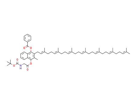 4-(((tert-butoxycarbonyl)glycyl)oxy)-2-((2E,6E,10E,14E,18E,22E)-3,7,11,15,19,23,27-heptamethyloctacosa-2,6,10,14,18,22,26-heptaen-1-yl)-3-methylnaphthalen-1-yl benzoate