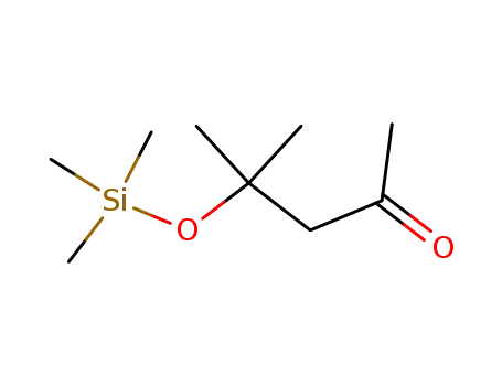 Molecular Structure of 55816-61-0 (2-Pentanone, 4-methyl-4-[(trimethylsilyl)oxy]-)