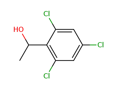 Molecular Structure of 65426-68-8 (Benzenemethanol, 2,4,6-trichloro-a-methyl-)