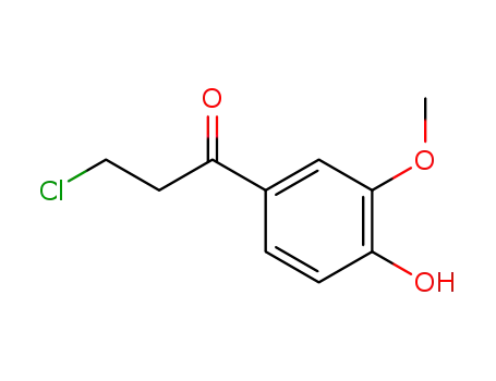 3-chloro-1-(4-hydroxy-3-methoxyphenyl)-1-propanone