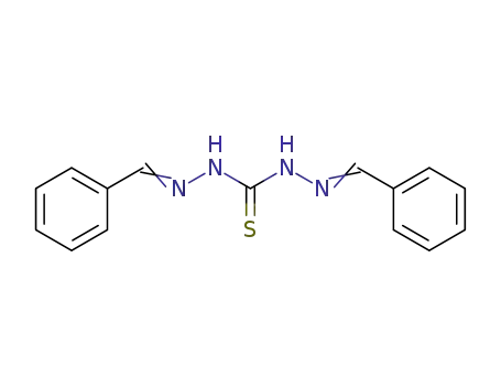 Molecular Structure of 6956-33-8 (Carbonothioic dihydrazide,2,2'-bis(phenylmethylene)-)