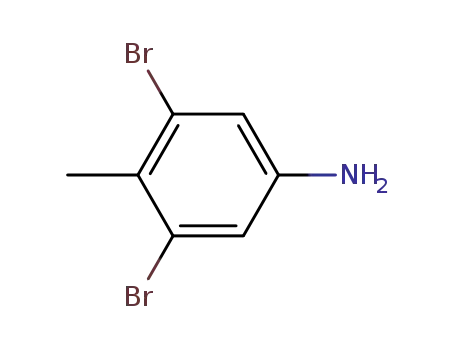 Molecular Structure of 13194-73-5 (3,5-DIBROMO-4-METHYLANILINE)