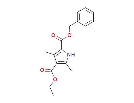 3,5-dimethyl-1H-pyrrole-2,4-dicarboxylic acid 2-benzyl ester 4-ethyl ester