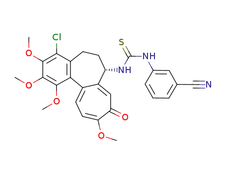 4-chloro-N-[(3-cyanophenyl)thiocarbamoyl]deacetyl colchicine