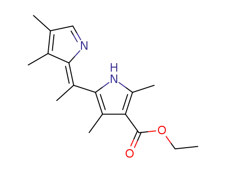 2,4-dimethyl-5-(trimethyl-pyrrol-2-ylidenemethyl)-pyrrole-3-carboxylic acid ethyl ester