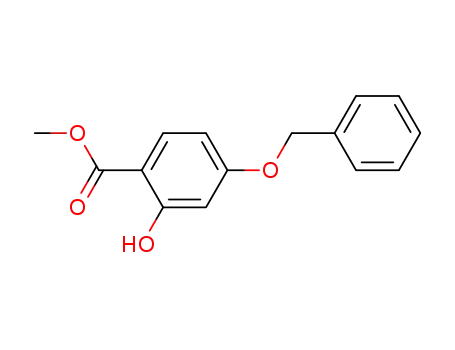 Molecular Structure of 5427-29-2 (methyl 2-hydroxy-4-phenylmethoxy-benzoate)
