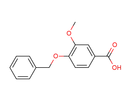 Molecular Structure of 1486-53-9 (4-Benzyloxy-3-methoxybenzoic acid)