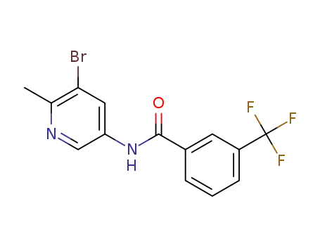 N-(5-bromo-6-methyl-pyridin-3-yl)-3-trifluoromethyl-benzamide