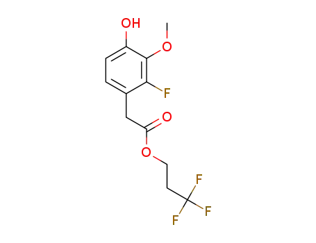 1,1,1-trifluoropropan-2-yl 2-(2-fluoro-4-hydroxy-3-methoxyphenyl)acetate