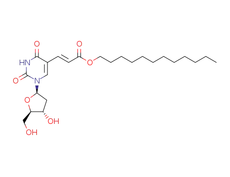 dodecyl (E)-3-(1-((2R,4S,5R)-4-hydroxy-5-(hydroxymethyl)-tetrahydrofuran-2-yl)-2,4-dioxo-1,2,3,4-tetrahydropyrimidin-5-yl)acrylate
